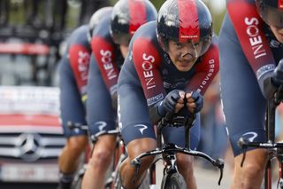 Vuelta Espana 2022 - 77th edition - 1st stage - Utrecht - Utrecht 23,3 km 19/08/2022 - Richard Carapaz (ECU - INEOS Grenadiers) - photo Rafa Gomez/SprintCyclingAgencyÂ©2022