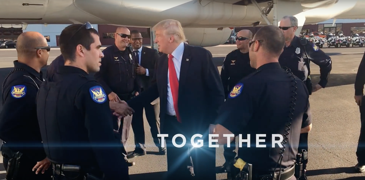 Donald Trump&amp;#039;s campaign has been asked to stop promoting this video.