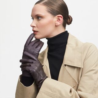 Aspinal of London, Cashmere Lined Leather Gloves