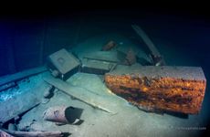 Crates on board the shipwreck may hold the lost furnishings of the Amber Room, which was looted from a Russian palace by invading German soldiers in 1941.