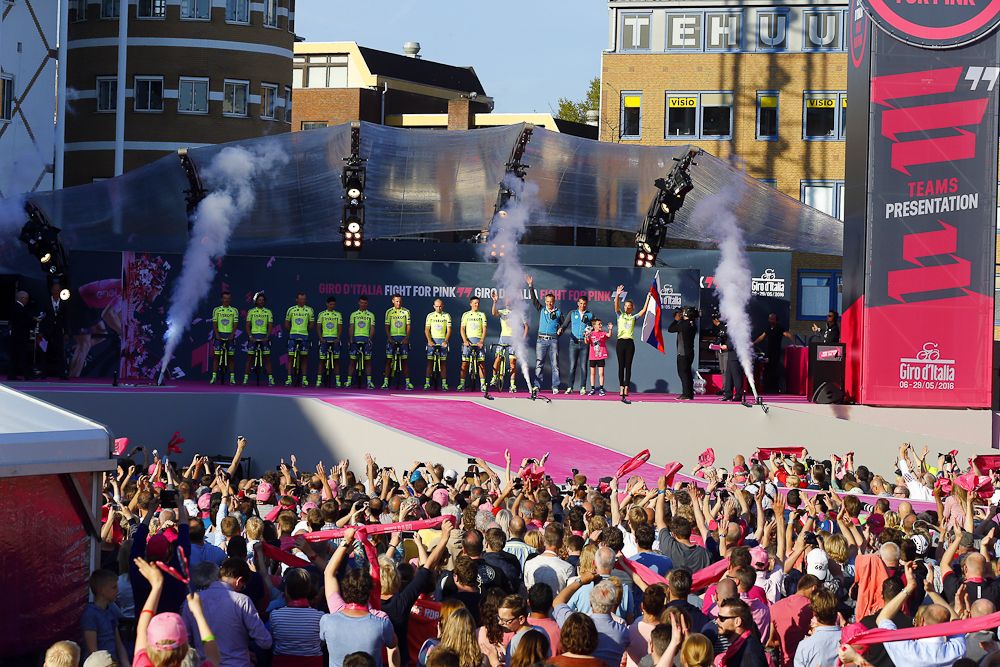 Tinkoff on the Giro stage