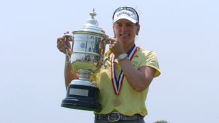 Annika Sorenstam after winning the 2006 US Open