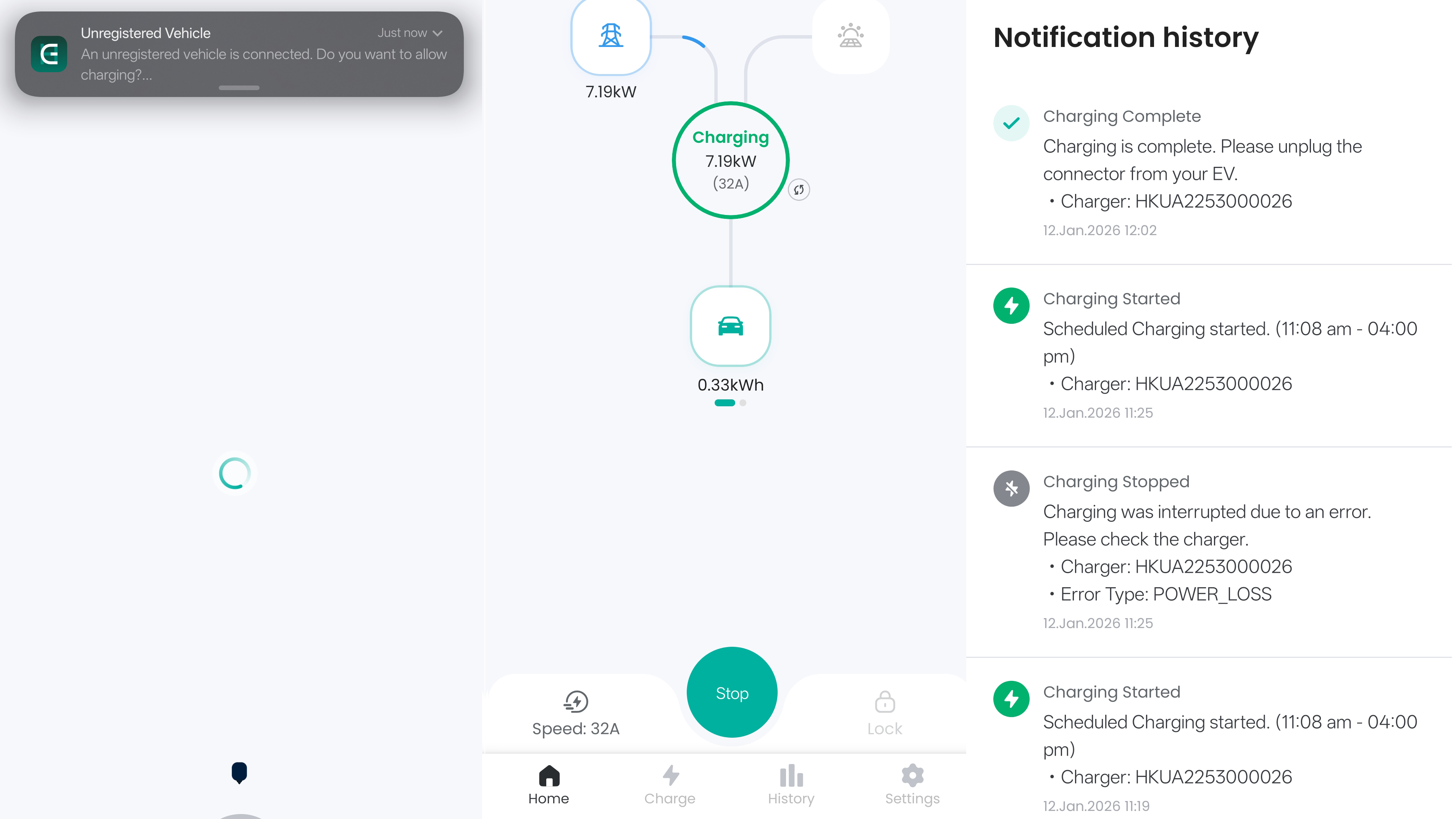 Humax MX7 via Humax Charge app on Android