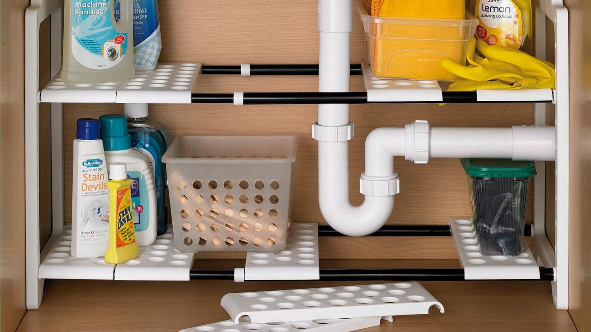Mrs Hinch inspired this under sink storage... and it'll change your