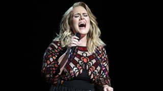 Adele performs during THE 59TH ANNUAL GRAMMY AWARDS