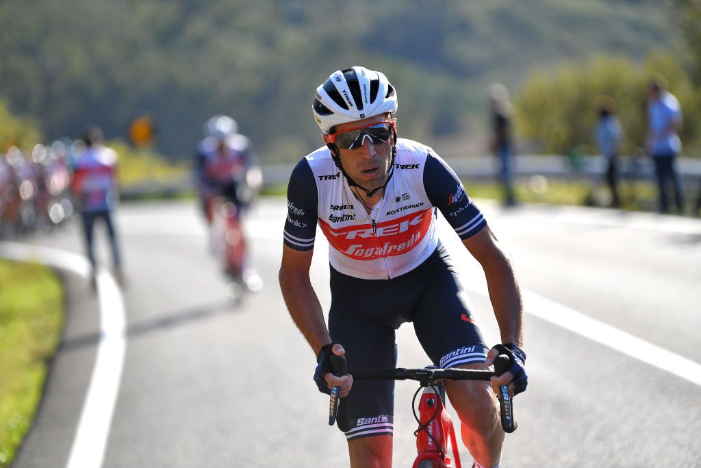 ALTO DO MALHO LOUL PORTUGAL FEBRUARY 22 Vincenzo Nibali of Italy and Team Trek Segafredo during the 46th Volta ao Algarve 2020 Stage 4 a 1697km stage from Albufeira to Alto do Malho 518m Loul VAlgarve2020 on February 22 2020 in Alto do Malho Loul Portugal Photo by Tim de WaeleGetty Images