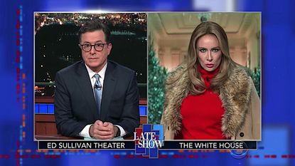 Stephen Colbert checks in with "Melania Trump"