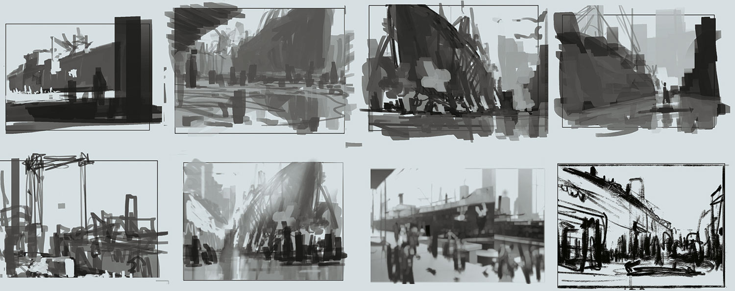 First up, sketch out some rough scenes