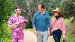 (left to right) Michael Urie, Jason Segel and Christa Miller in Shrinking season 2