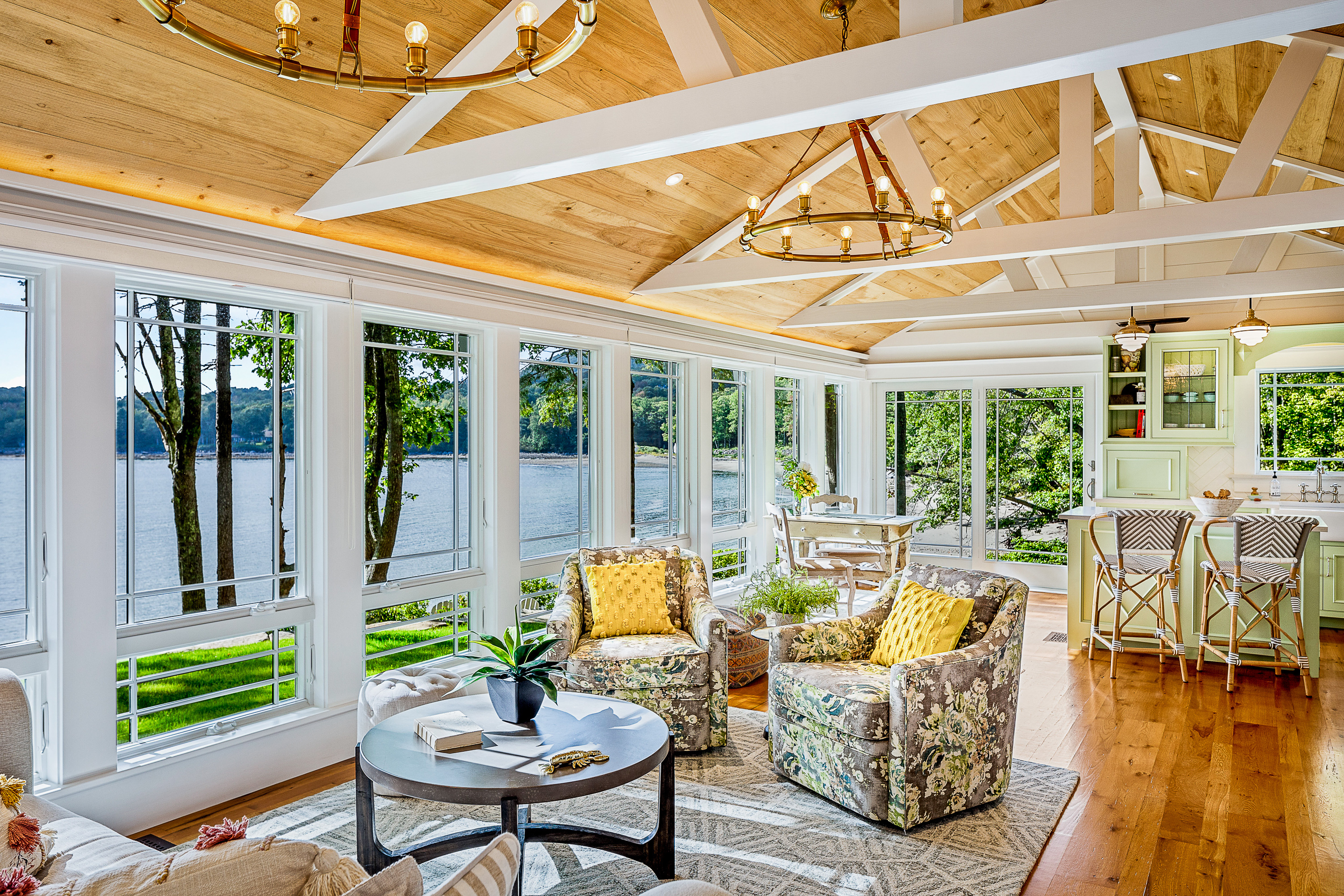 sunroom with ocean view