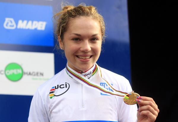 Lucy Garner picks up Great Britain's first gold medal at the Worlds