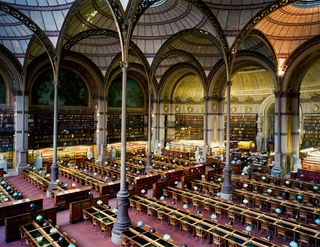 View of library in Paris