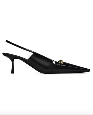 Saint Laurent, Carine Slingback Pumps in Patent Leather