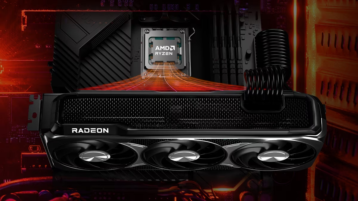 An AMD processor and graphics card