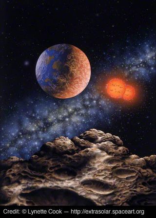 Binary Red Dwarf Star System