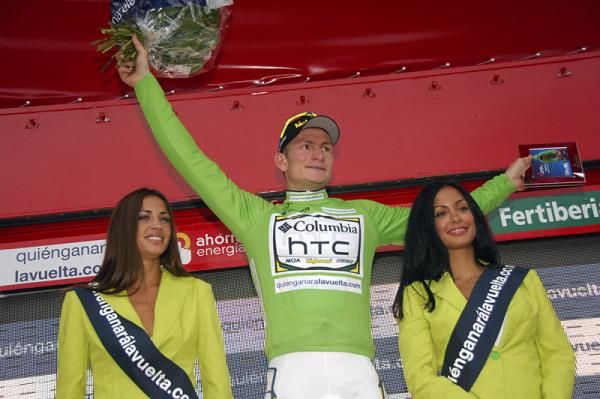 Andr&eacute; Greipel (Columbia-HTC) is the new points leader at the Vuelta.