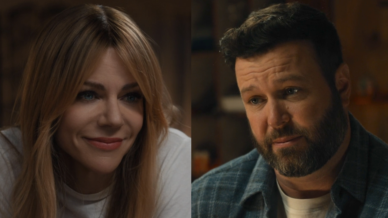 Side by side: Morgan smiling at Elliot; Ludo talking to Elliot in High Potential