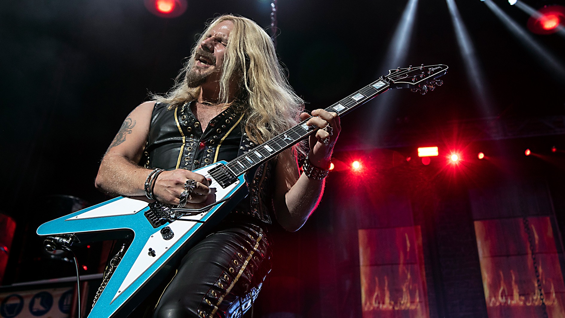 Judas Priest postpone remainder of US tour as guitarist Richie Faulkner is  hospitalized for “major medical heart condition issues” | Guitar World