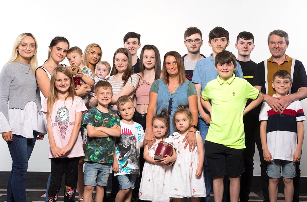 britains biggest family sue radford become grandma announces daughter expecting child