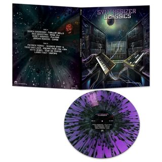 purple splatter vinyl packshot of Synthesizer Classics