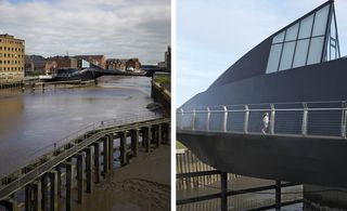 River Hull and footbridge