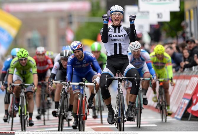 Marcel Kittel (Giant-Shimano) won the rain-soaked first stage.