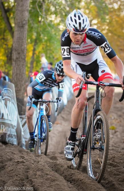 Danny Summerhill (K-Edge/ Felt) and Allen Krughoff (Raliegh Clement) trying to stay upright in the sand