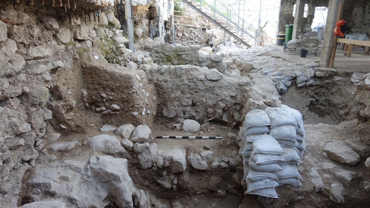 Shown here, part of the area in Jerusalem that the team is excavating. Their finds reveal that the area was hit by an earthquake 2,800 years ago.