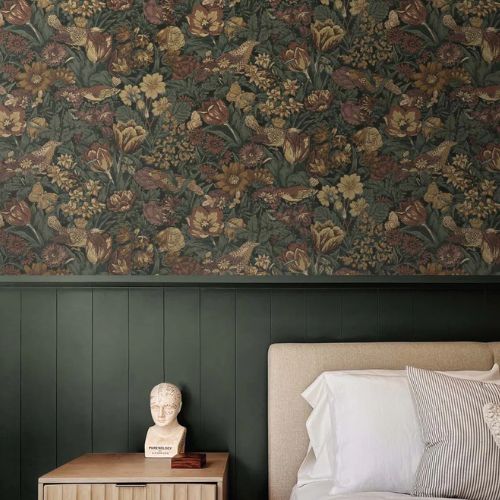 Marlow Home Co. , Adarius Satin and Vinyl Peel and Stick Wallpaper Roll