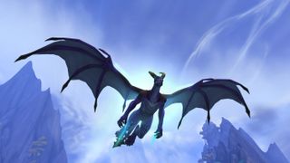 World of Warcraft Dragonflight Dracthyr flrying