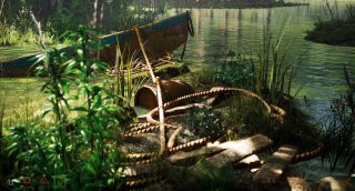 Vishal Ranga Nvidia RTX; a close up of a swamp scene rendered in Unreal Engine