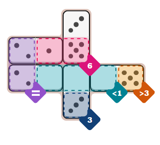 The New York Times Pips puzzle (easy) on Monday, July 13, 2026