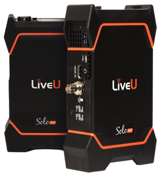 The new LiveU encoders, picture here in black with orange trim, futureproofs streaming.