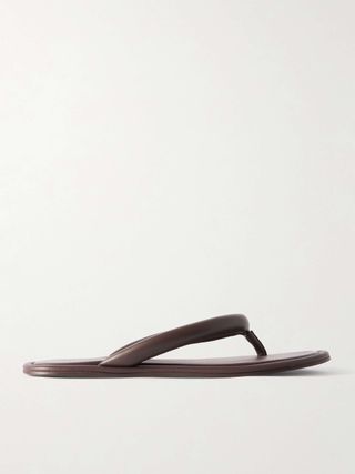 Sumi Padded Leather Flip Flops