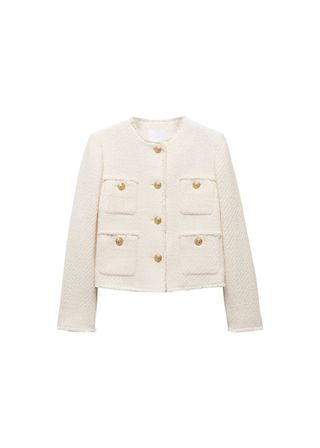 Pocket Tweed Jacket - Women