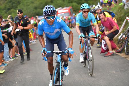 Nairo Quintana (Movistar) went on the attack