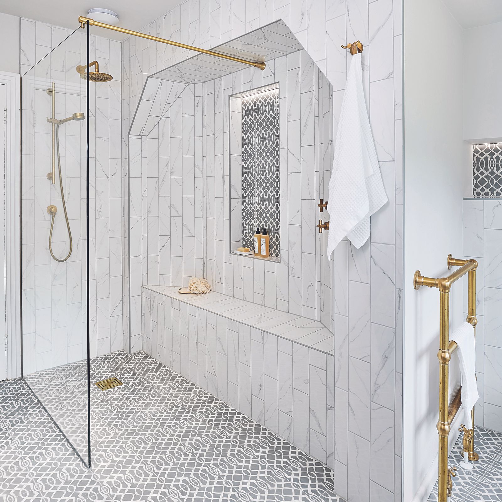 10 Shower tile ideas to add interest to a washroom | Ideal Home