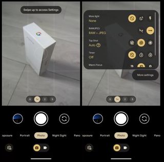 Alleged images of Google Pixel 8 Camera app from Android Authority