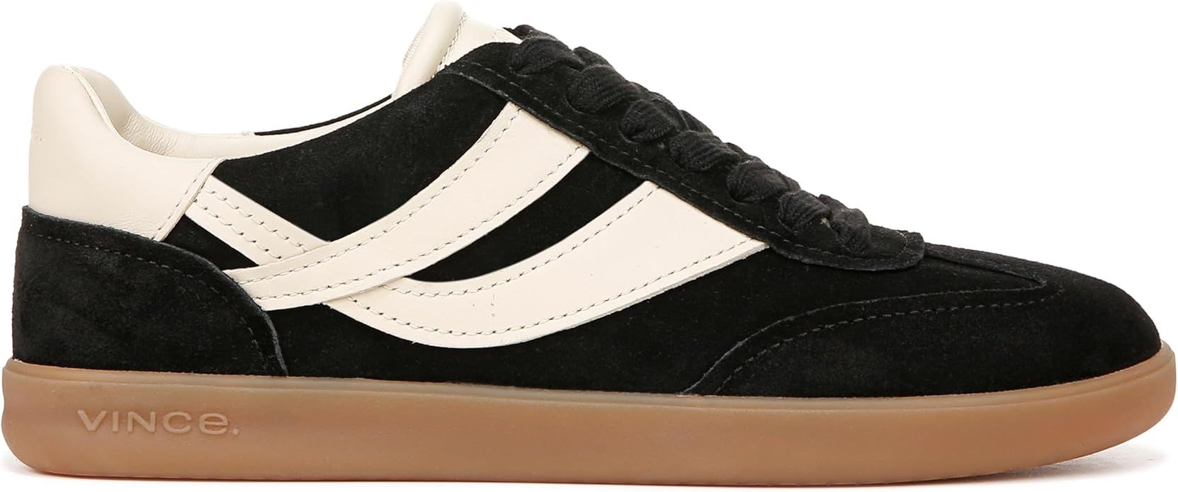 Vince, Vince Womens Oasis-W Lace Up Fashion Sneaker Black Suede 8.5 M