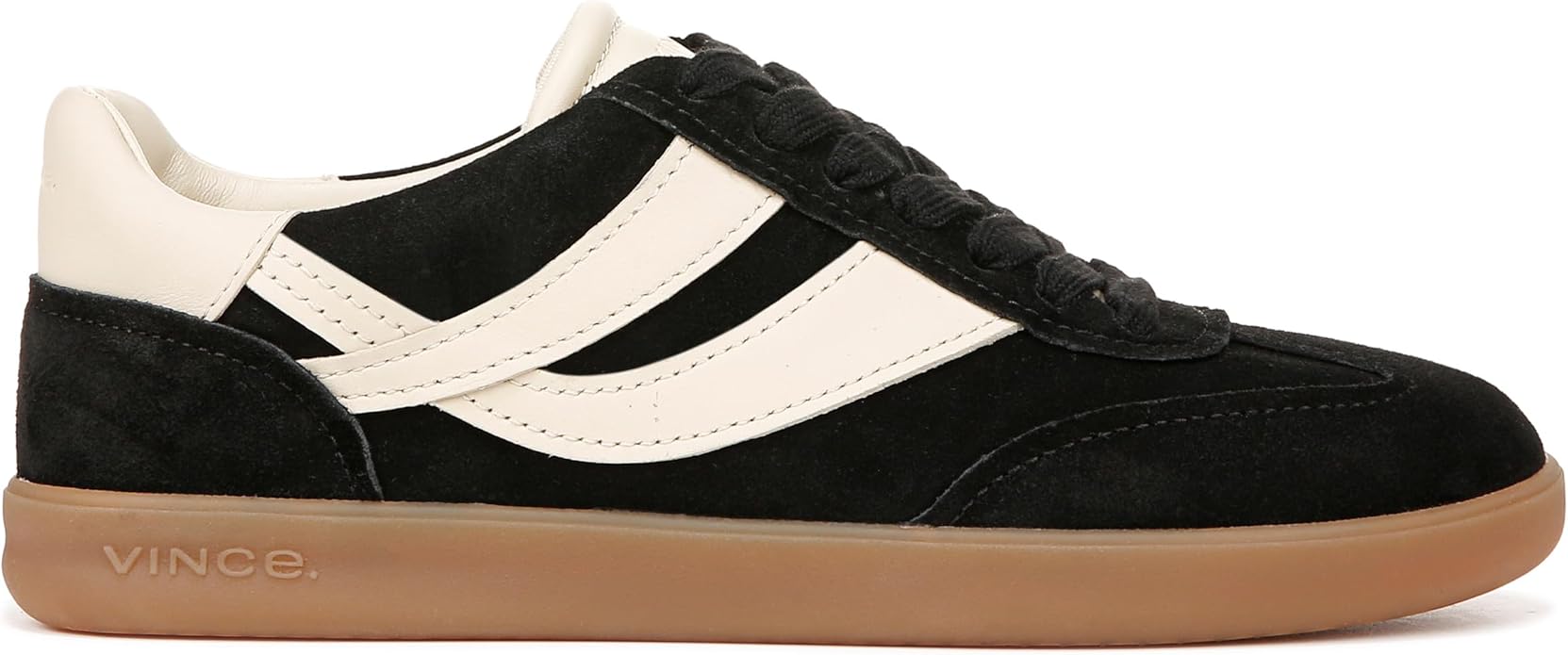 Vince, Vince Womens Oasis-W Lace Up Fashion Sneaker Black Suede 8.5 M