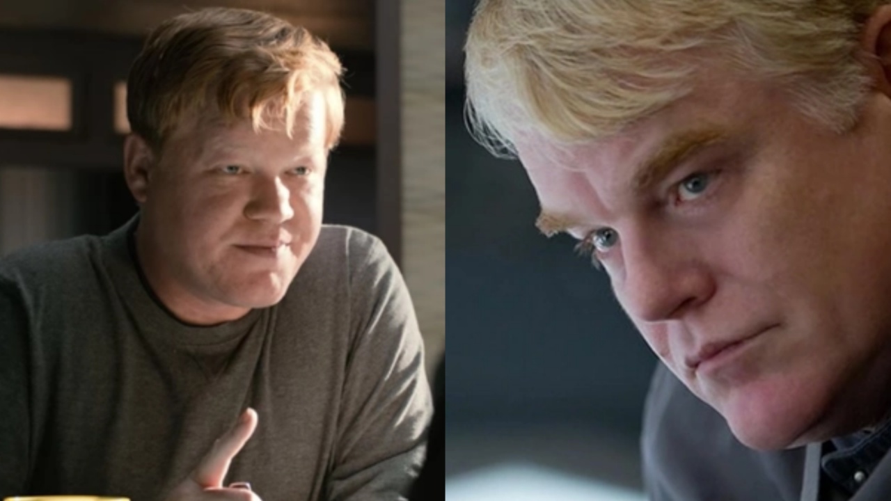 Jesse Plemons in Breaking Bad movie and Philip Seymour hoffman in Hunger Games