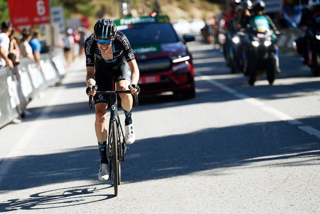 SIERRA NEVADAGRANADA SPAIN SEPTEMBER 04 Thymen Arensman of Netherlands and Team DSM attacks in the breakaway during the 77th Tour of Spain 2022 Stage 15 a 1526km stage from Martos to Sierra Nevada Granada 2507m LaVuelta22 WorldTour on September 04 2022 in Sierra Nevada Spain Photo by Justin SetterfieldGetty Images