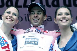 Richie Porte (Saxo Bank) is all smiles on the podium