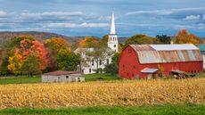 Peacham farm in Autumn, Vermont