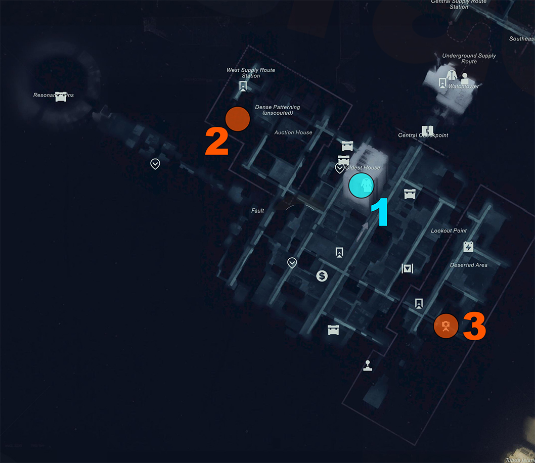All Downtown Camera and Photo locations in Control Resonant