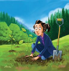 Forestry cover illustration