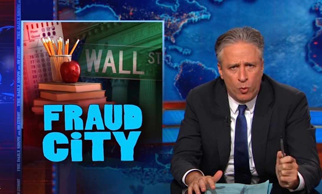 Jon Stewart isn&amp;#039;t duly impressed with the Atlanta teacher cheating flap