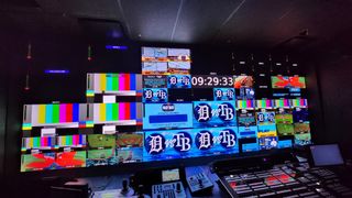 The new Tampa Bay Rays control room with digiLED screens forming a multi-view experience. 