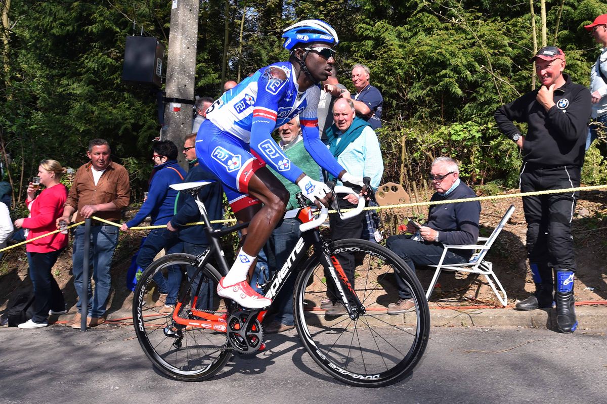 K&eacute;vin Reza (FDJ) was one of the many riders to crash today