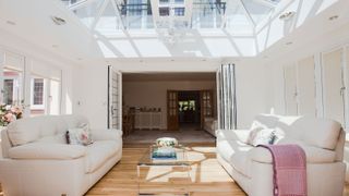 a modern conservatory style room